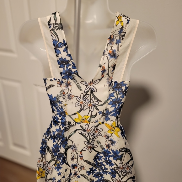 Whistles Bluebell Print Organza Dress Size 0 - Picture 6 of 9